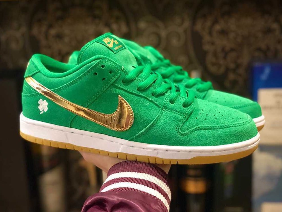 nike dunk sb st patrick's