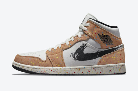 NIKE AIR JORDAN 1 MID SE BRUSHSTROKE