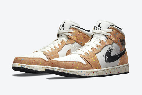 NIKE AIR JORDAN 1 MID SE BRUSHSTROKE