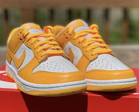 nike dunk laser yellow