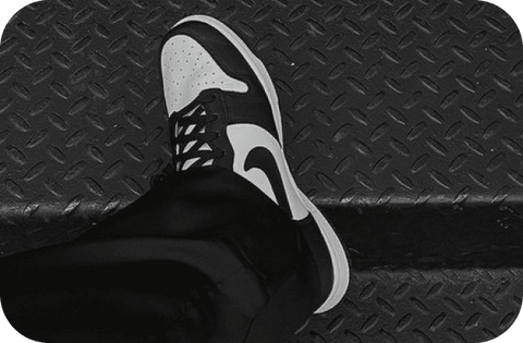 Nike Dunk Low Black Panda On Feet