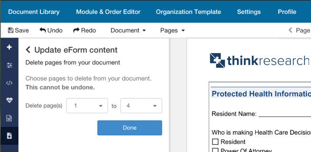 eForms nested accordion flow