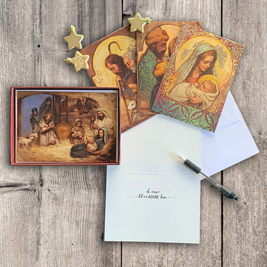 Simon Dewey for Unto US A Child Is Born Boxed Christmas Cards (20 Each of 1 Design)