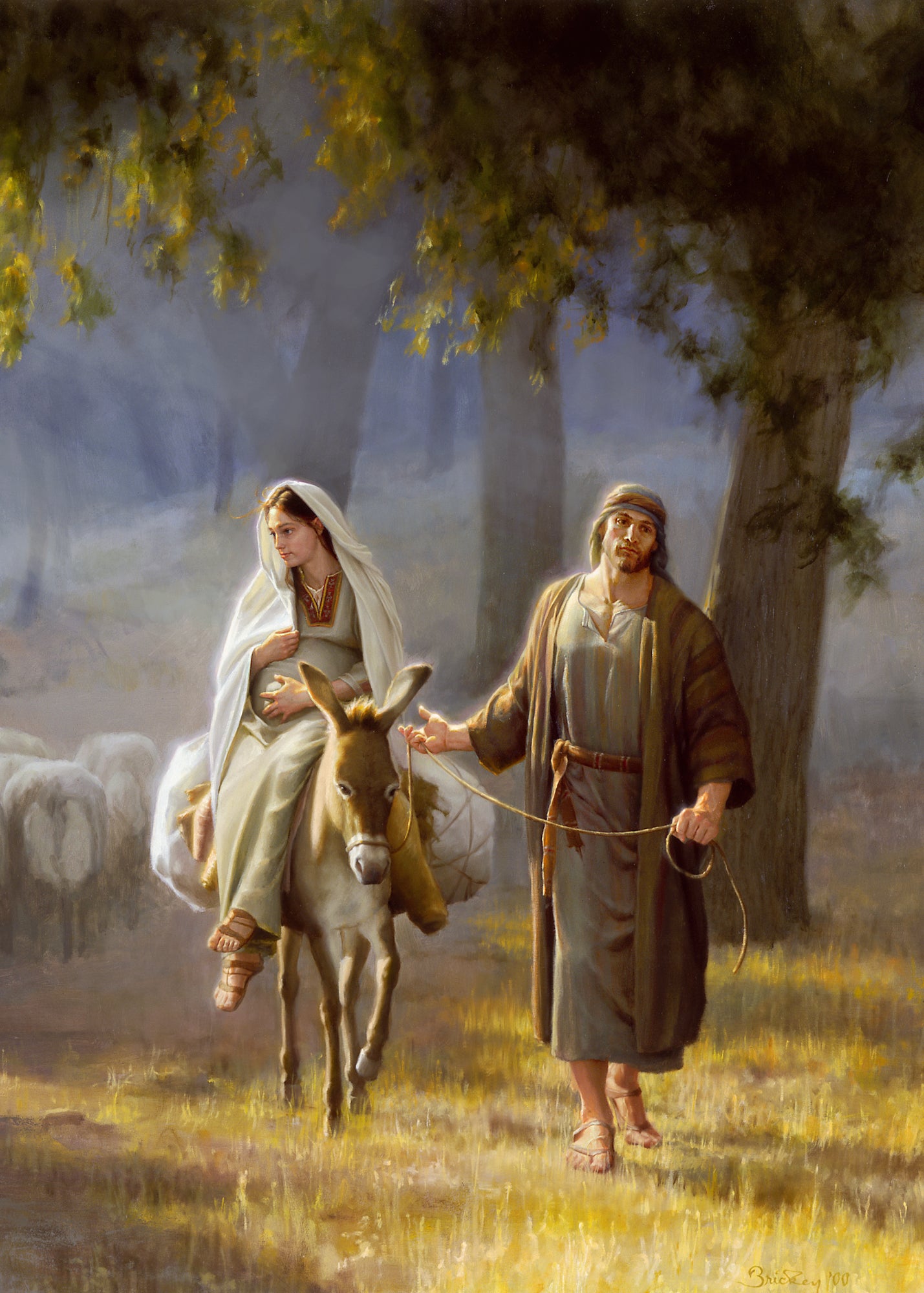 Journey To Bethlehem Detail By Joseph Brickey Altus Fine Art