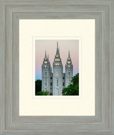 Salt Lake Temple - Amaranthine 11x14 canvas gallery wrap silver frame —  Altus Fine Art
