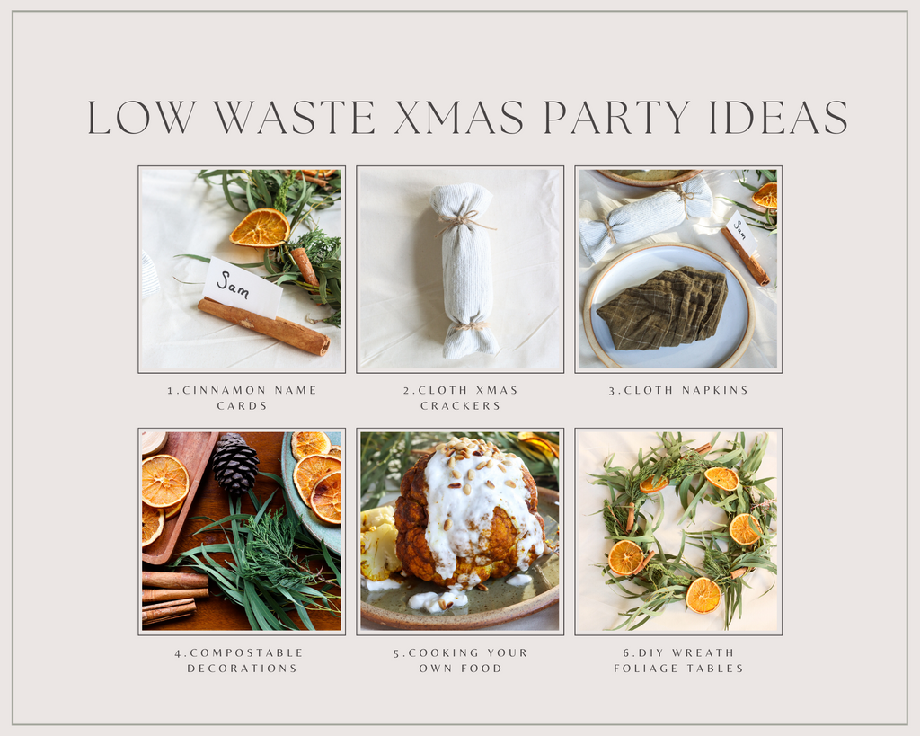 LOW WASTE CHRISTMAS DINNER PARTY IDEAS 