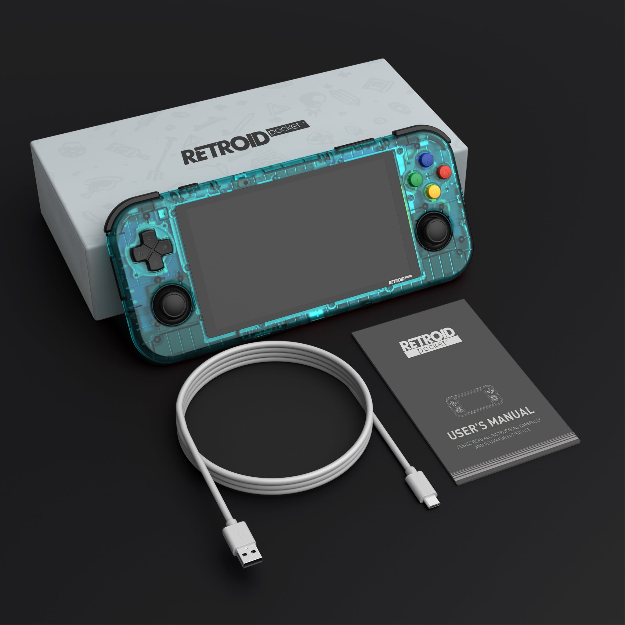 オシャレ 【新品未開封】強化ガラス付☆Retroid Pocket 3+☆クリア