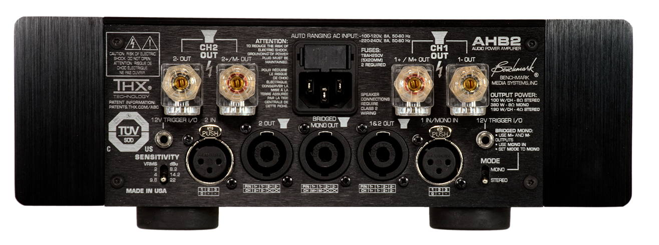 Benchmark AHB2 Rear Panel