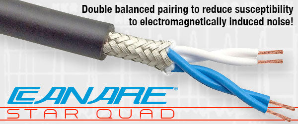 Canare L-4E6S Cable - wires of the same color are soldered together at each end of the cable.