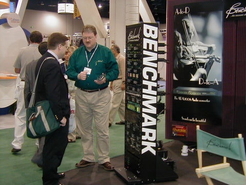 Rory Rall with Customer at NAB 2001