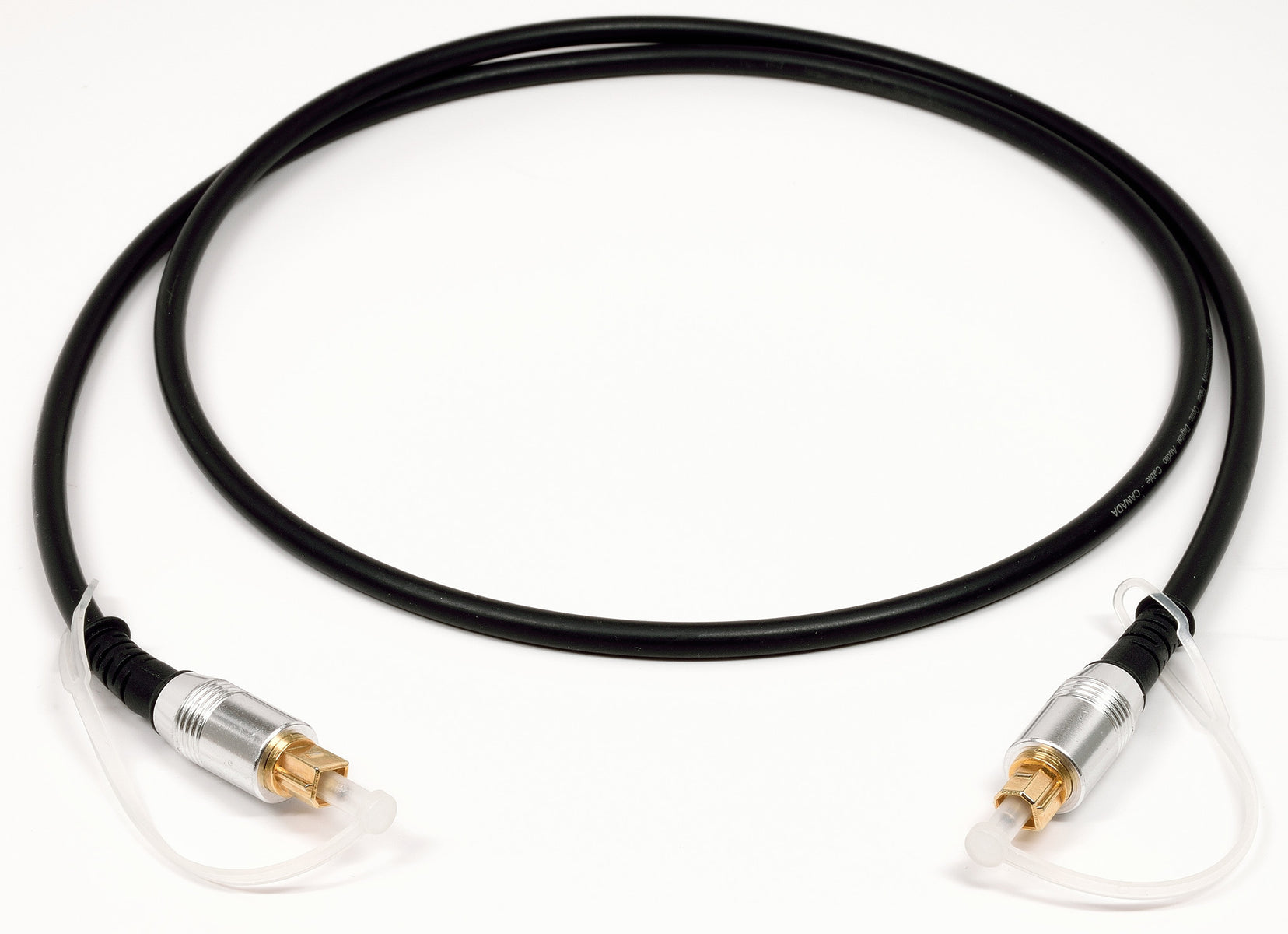 TOSLINK Optical Cable with Metal Connectors for Digital Audio