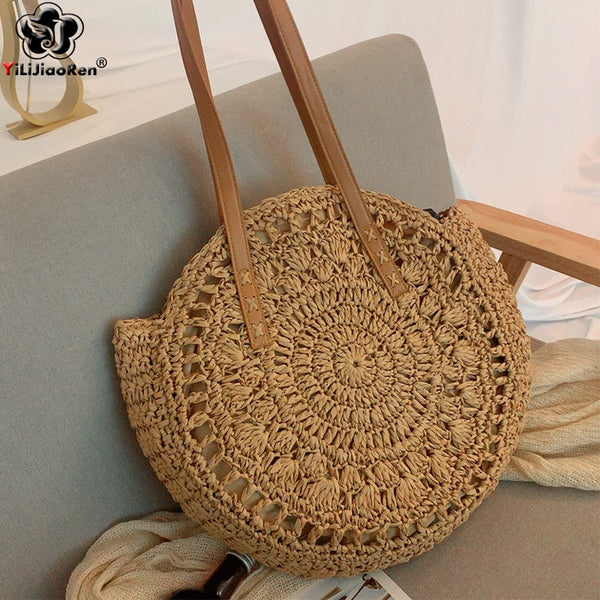 boho rattan bag