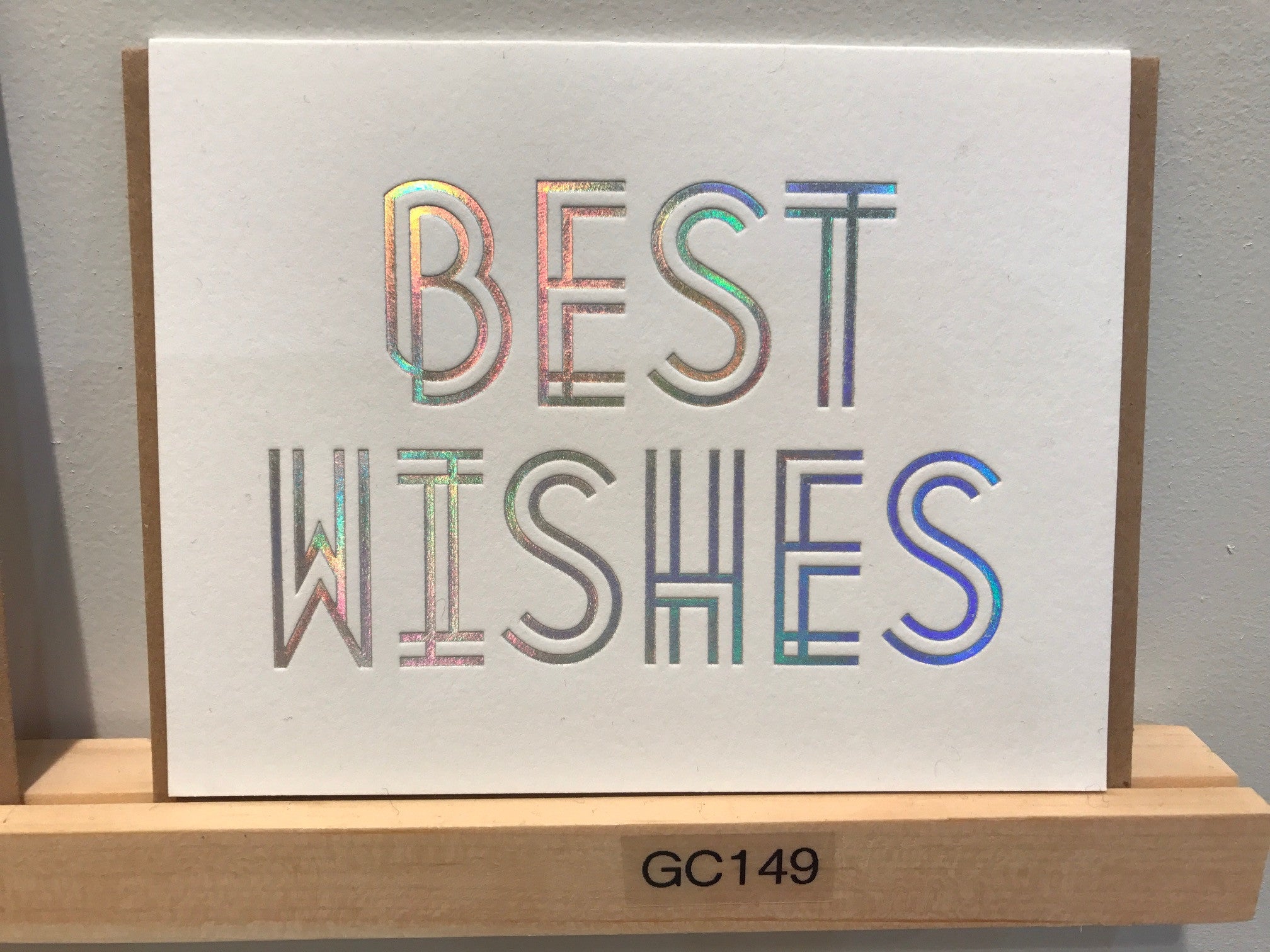 Wishbone Letterpress Best Wishes