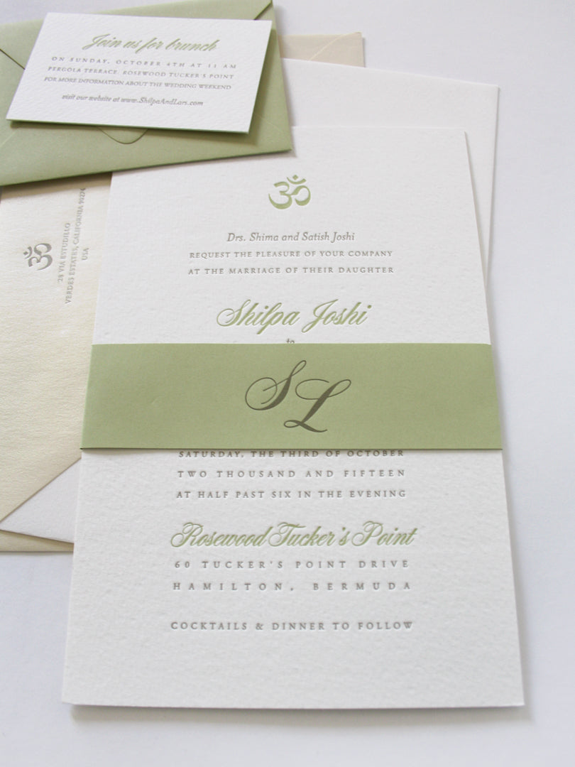 Formal Destination Wedding Invitation