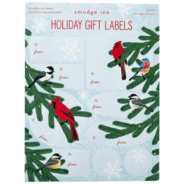 Festive Birds Gift Wrap Set – Smudge Ink