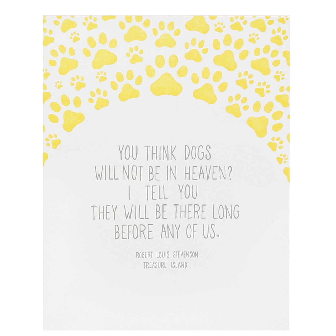 Dogs in Heaven Quote Pet Sympathy Card Pet Sympathy