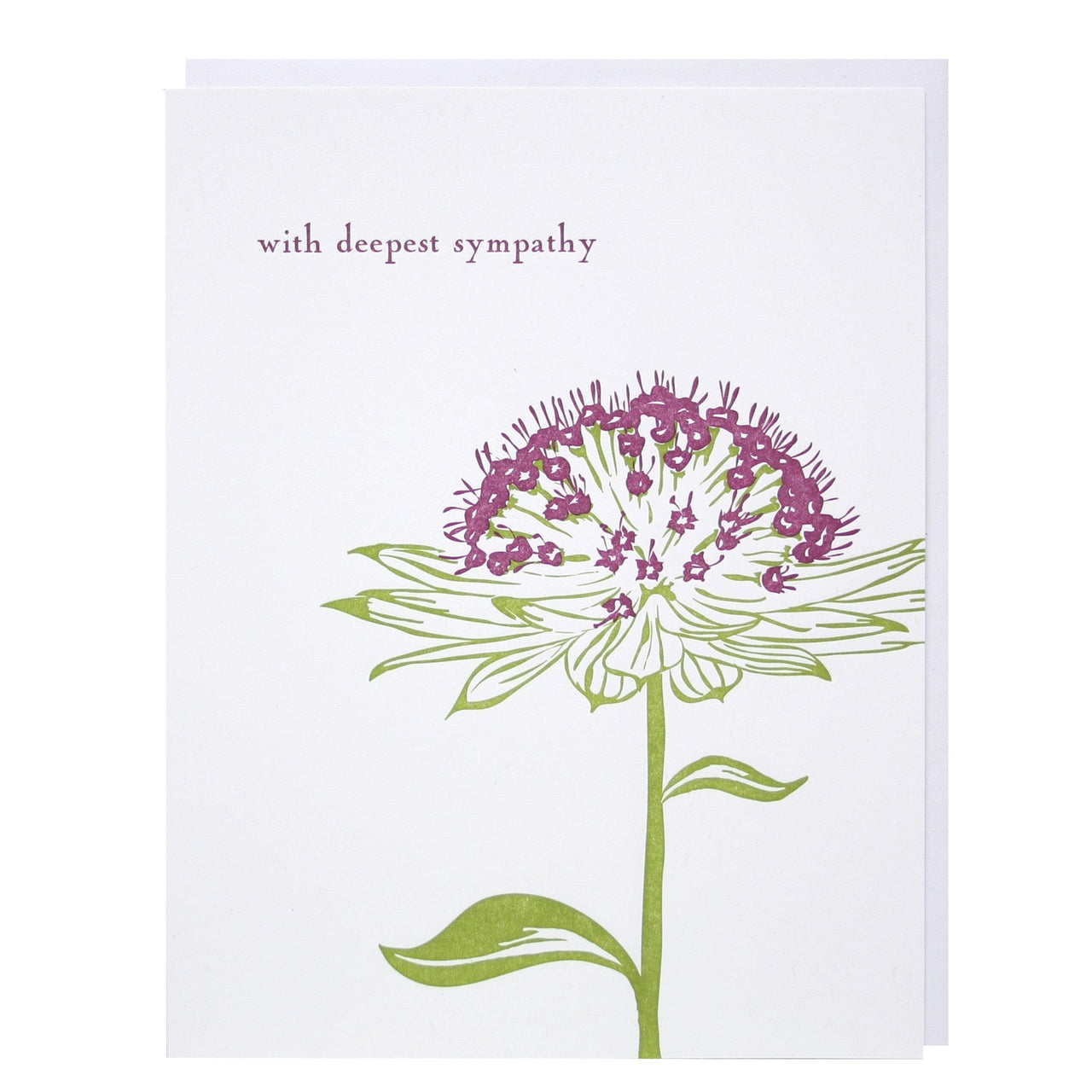 Wild Flower Sympathy Card | Sympathy Cards | Smudge Ink ...