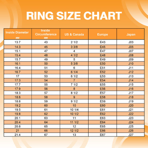 Rings Size Chart | Monera-Design Co., Ltd