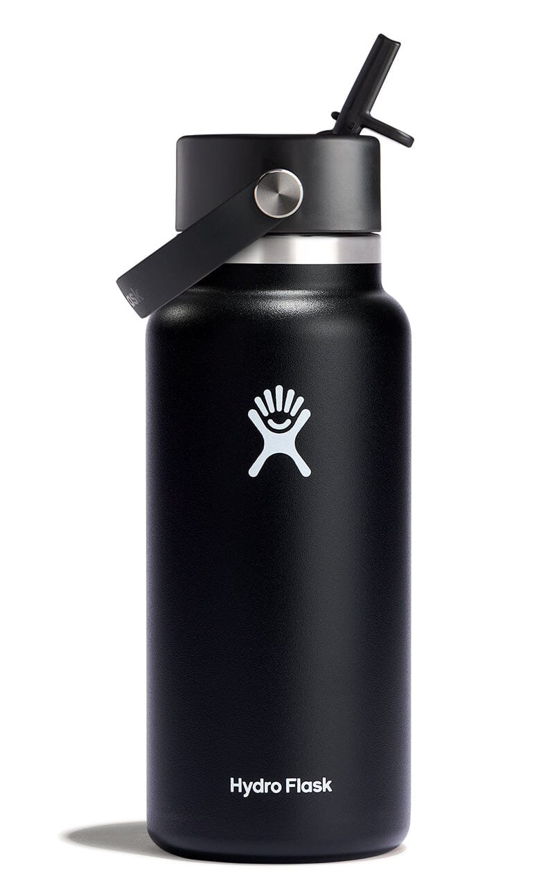 Hydro Flask Straw Lid, Press-in, Black, Large