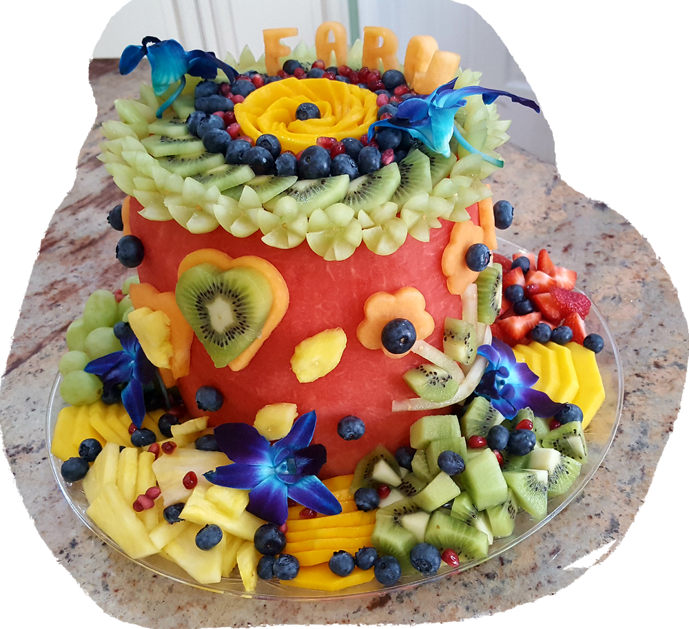 Watermelon Birthday Cake Fruit Platter – Fruits By Pesha