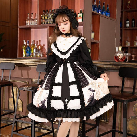 Lolita Christmas Xmas Vintage Saint-Style Lolita Dress