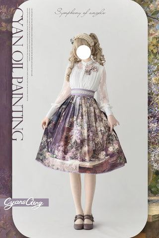 Spring/Summer/Autumn/Winter Oil Painting Skirt