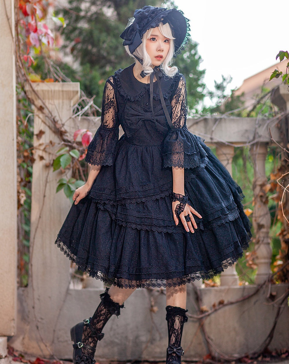 コメントお待ちしておりますLO585 lolita オリジナル 洋服 ロリータ ワンピース  フルセッ