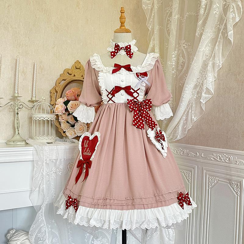 LO190 lolita オリジナル 洋服 ロリータ ワンピース 同人-