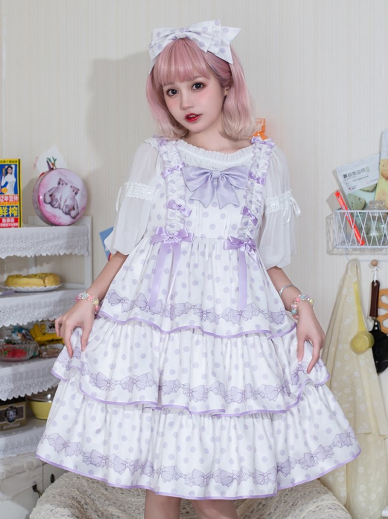 Angelic PrettyマカロンタータンローウエストJSKとカチューシャ