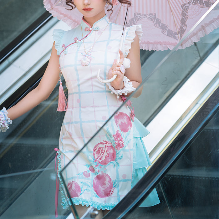 高い品質 【栀】LO774 チャイナドレス オリジナル 洋服 ロリータ