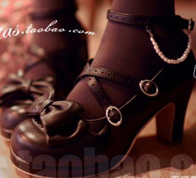 Elegant Pearlized Strap Lolita Shoes – Lolita Fashion Online Shop RonRon