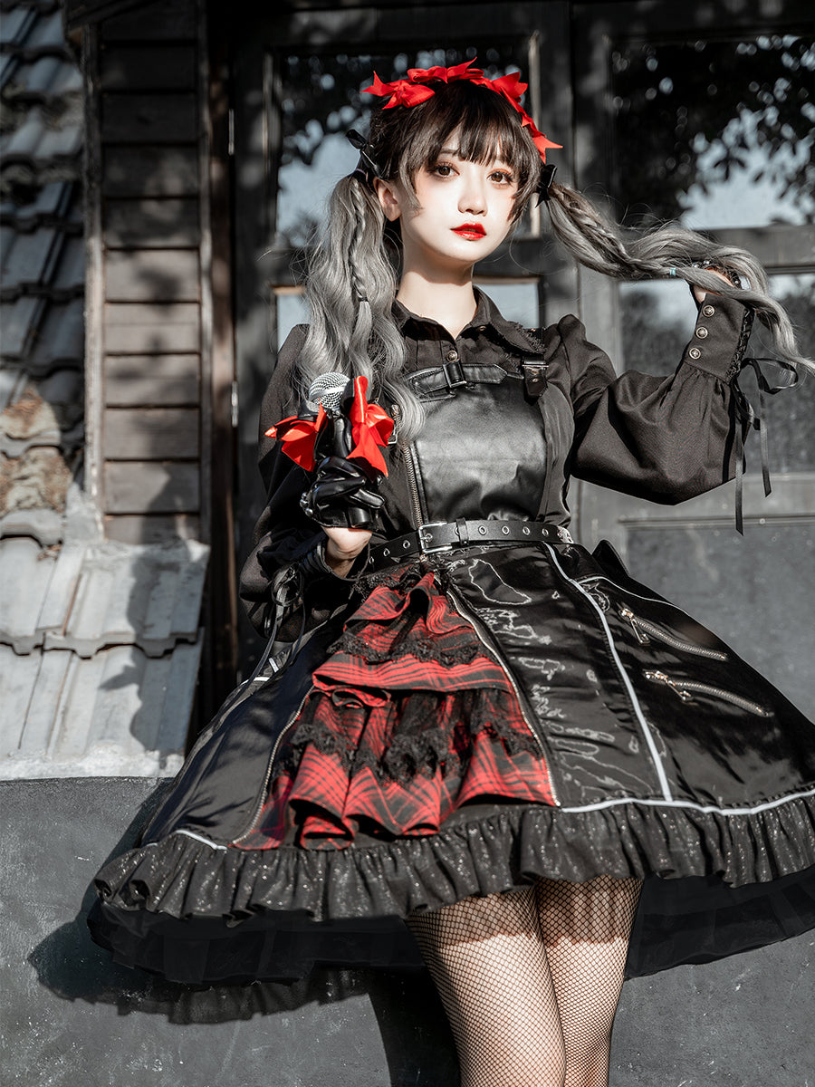 ヘッドドレス ロリータ 地雷系 ゴスロリ メイド クラロリ 黒 コスプレ