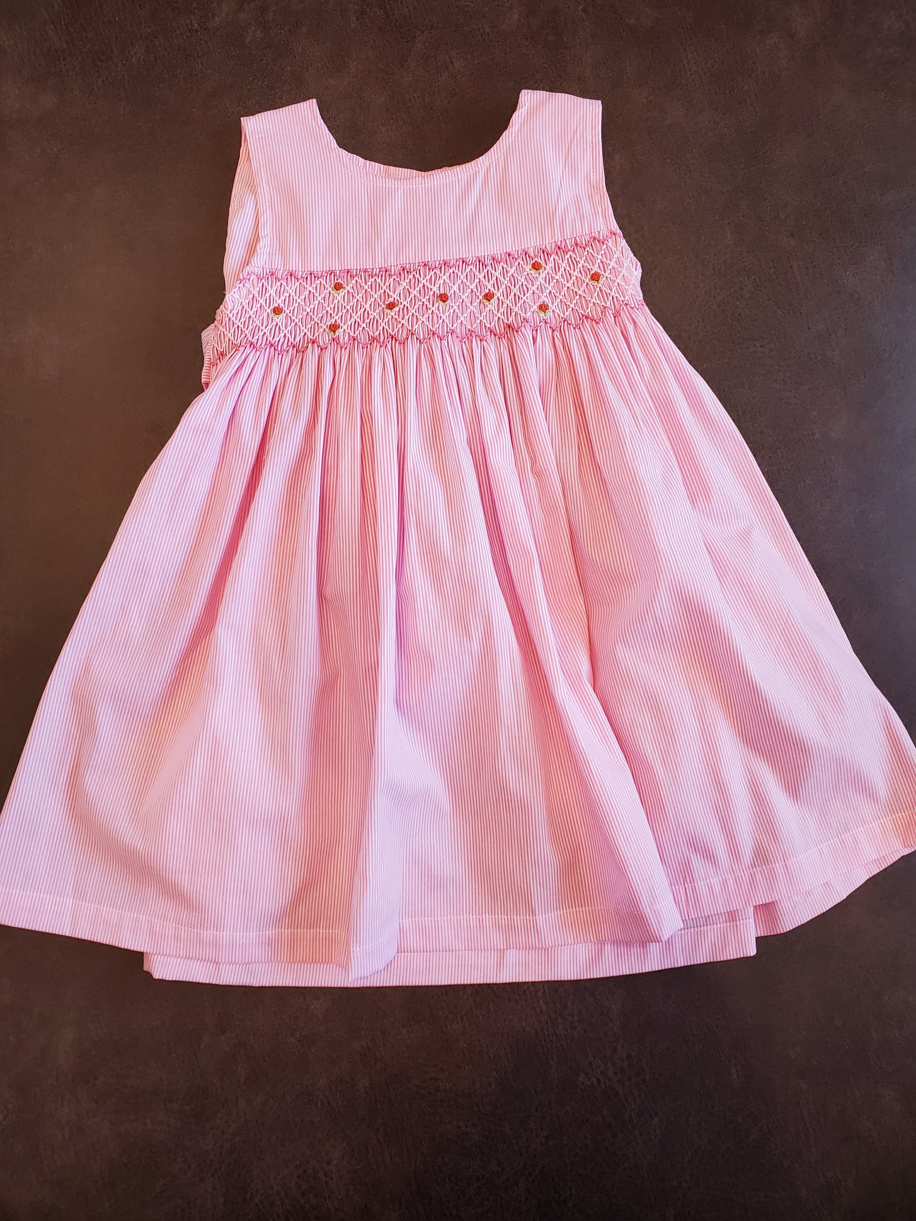 pink rose dress