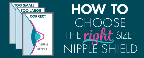 How to chose the right size nipple shield is a common question. It's important you use the right size nipple shield while feeding your baby. We will help you find the correct size nipple shield. 