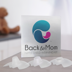 The Back to Mom nipple shield weaning kit. Fastest way to get off nipple shields and stop using nipple shields. Its a fast 3 step process to get off nipple shields. 