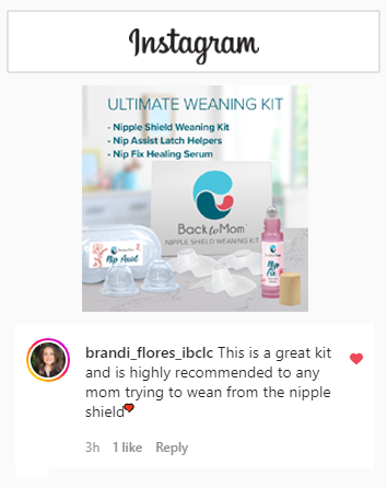 Back to Mom review of the Ultimate Weaning Kit which is the fastest and best way to wean off nipple shields. 