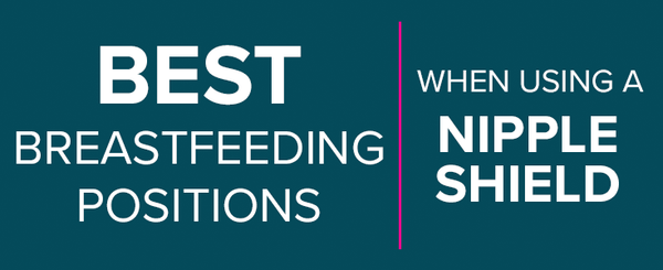 Best breastfeeding positions for when you use a nipple shield. It's hard to get a nipple shield to stick but using the right position will make a difference. When you are ready to wean off nipple shields do not cut your nipple shield, use Back to Mom. 