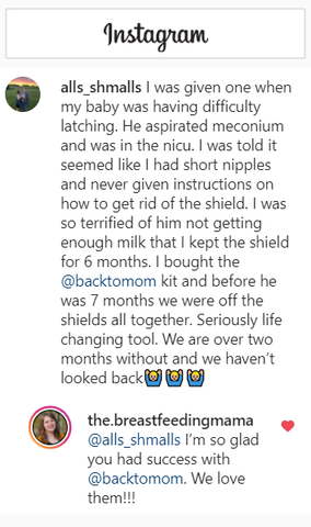 Weaning kit review and Back to mom review. Weaning off nipple shields fast and easy. Best way to wean off nipple shields