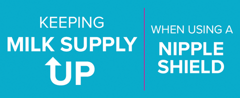 Keeping milk supply up while using a nipple shield. Nipple shields are hard and you can lose your milk supply when using a nipple shield