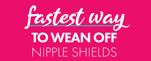 The fastest way to wean off nipple shield. This is the quickest wand best way to wean your baby off nipple shields. Weaning off nipple shields is hard but you can do it with Back To Mom nipple shield weaning kit. 