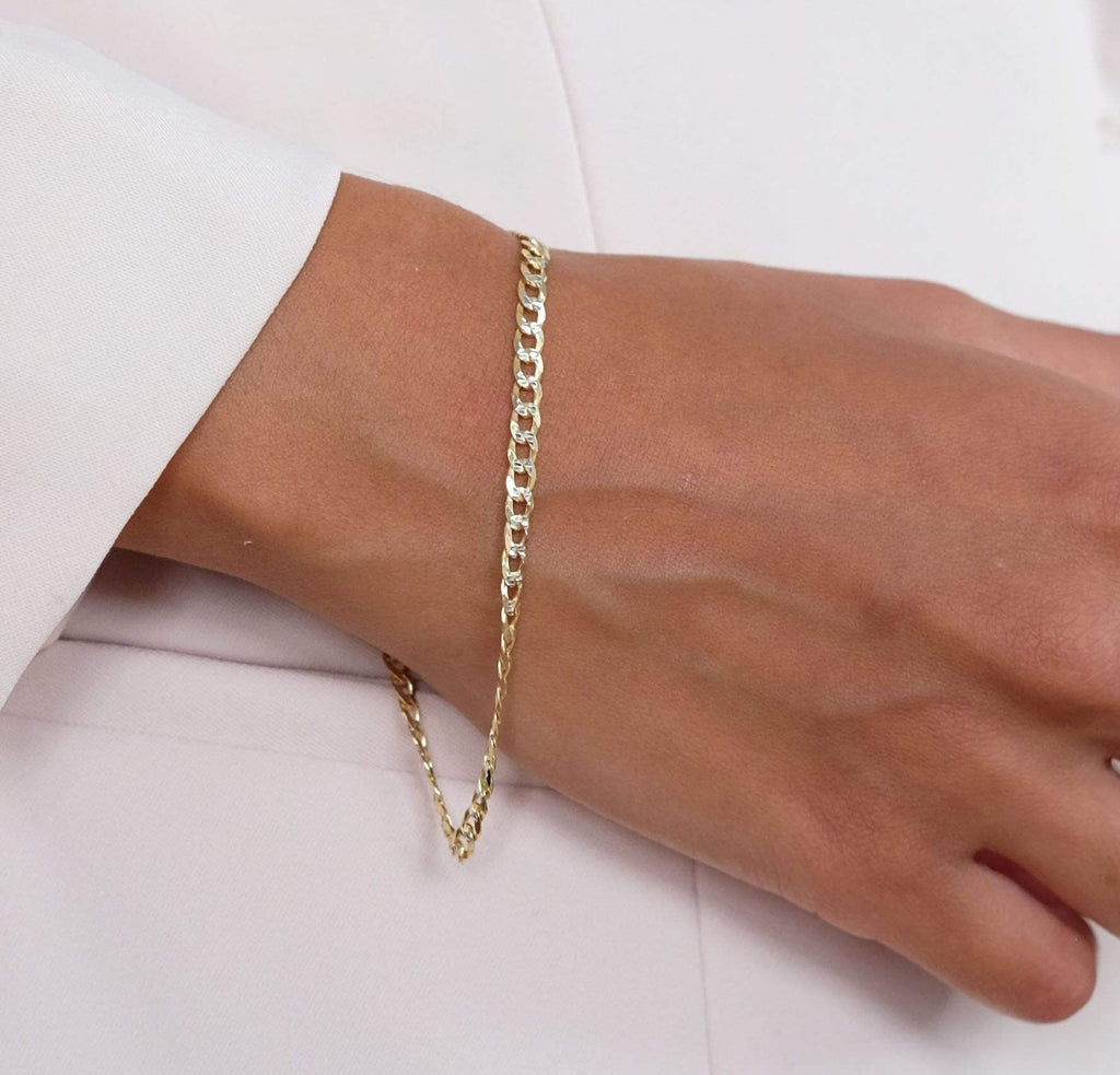 Gigi Solid Chain Bracelet – Saffy Jewels