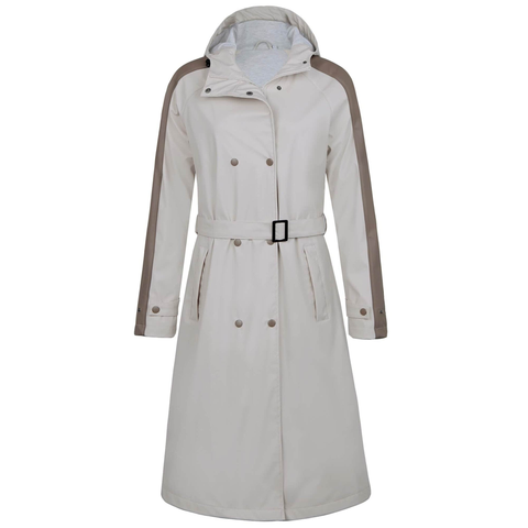 Women's long elegant raincoat