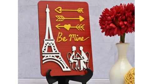 Be mine wooden showpiece