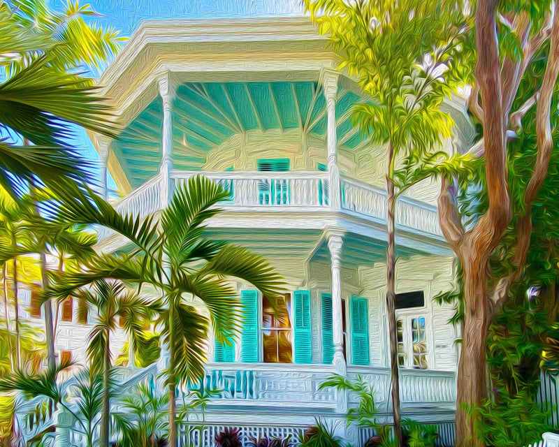 A Key West Art Gallery - Calvin Klein home printed on canvas – Backyards of Key  West Gallery