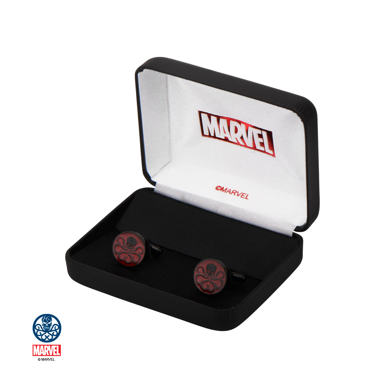 Marvel Comics Avengers Hydra Logo Stainless Steel Black Ring New NOS Box sz  12