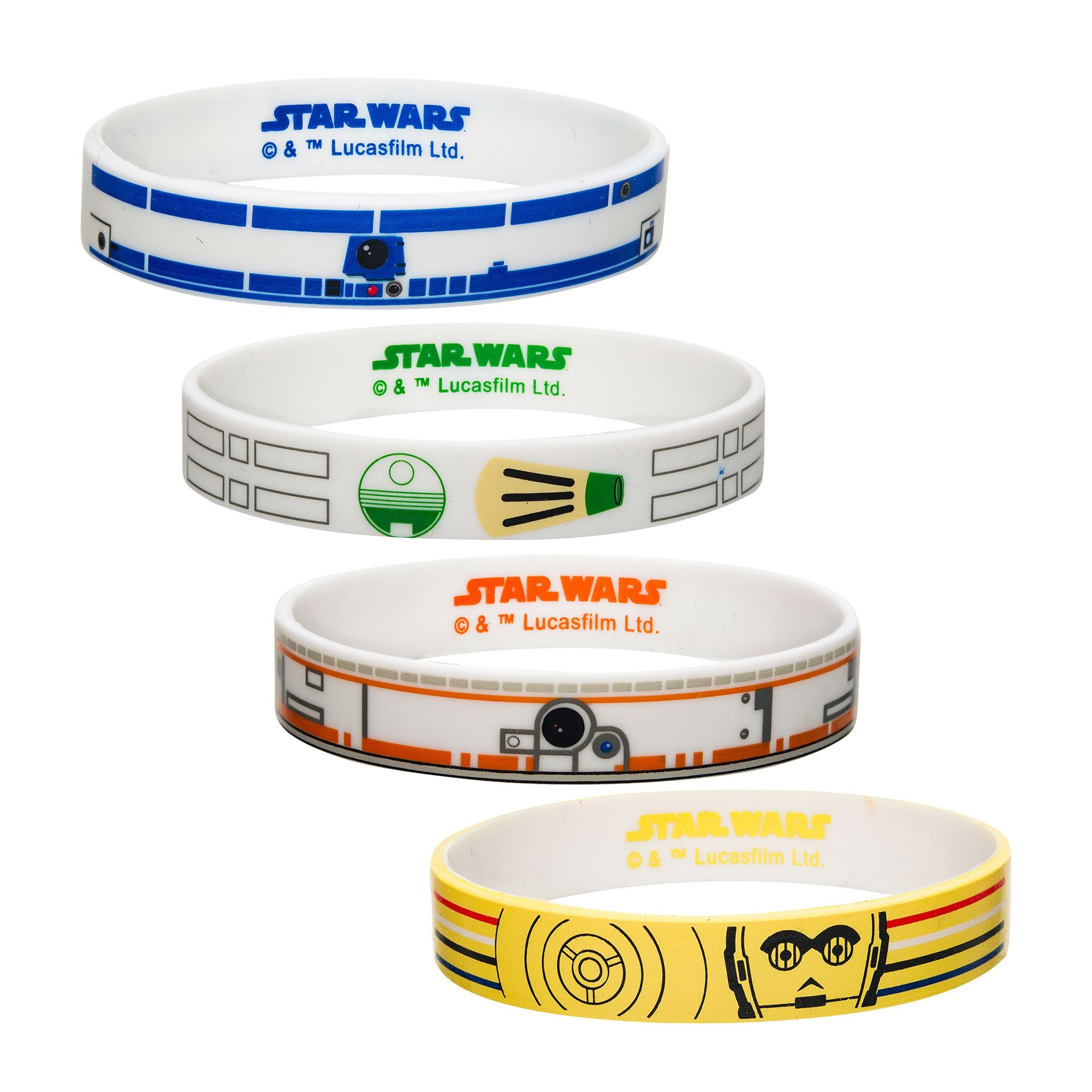 Star Wars BB-8 Silicone Beads Bracelet