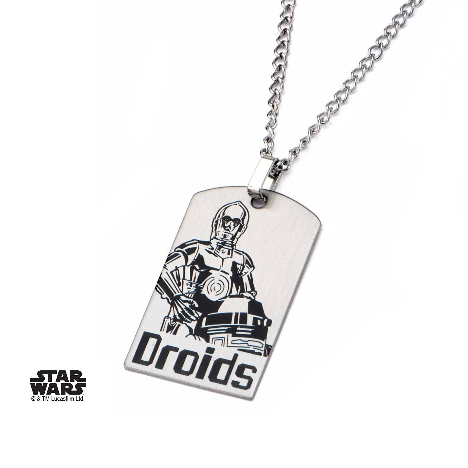 Star wars dog sales tag necklace