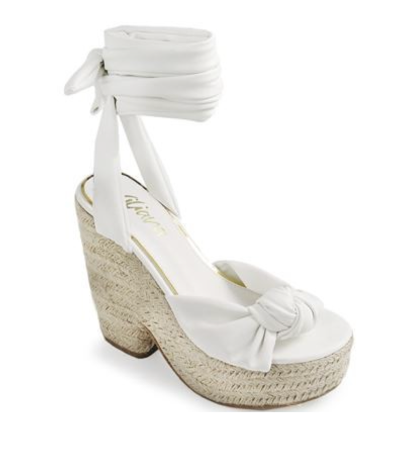 Sicily Wedges -WHITE – Shoe-HeavenCo