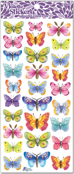 Tiny Blue and Purple Butterfly Glitter Sticker – The Regal Find