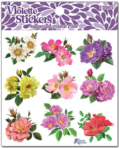 C132 Flower Stems – Violette Stickers